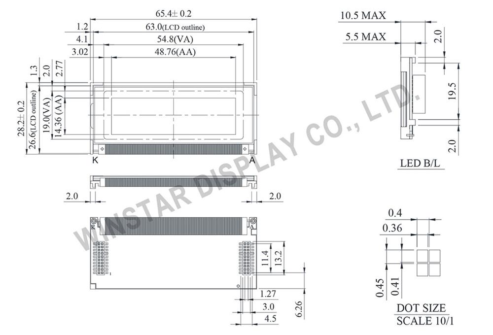 Graphic Mono, Display LCD Module 